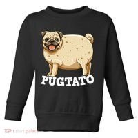 Pugtato Pug Potato Pug Lovers Toddler Sweatshirt thumb 0