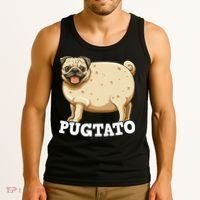 Pugtato Pug Potato Pug Lovers Tank Top thumb 3