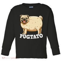 Pugtato Pug Potato Pug Lovers Toddler Long Sleeve Shirt thumb 0