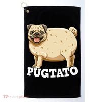 Pugtato Pug Potato Pug Lovers Golf Towel thumb 0
