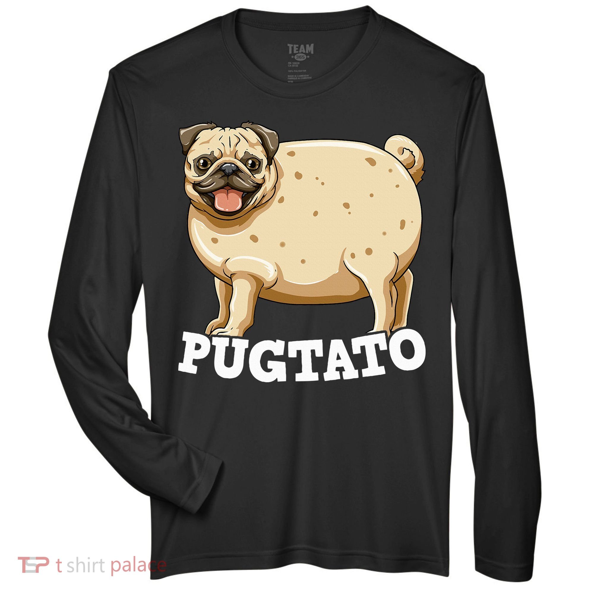 Pugtato Pug Potato Pug Lovers Zone Performance Long-Sleeve T-Shirt