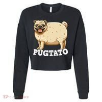 Pugtato Pug Potato Pug Lovers Cropped Pullover Crew thumb 0