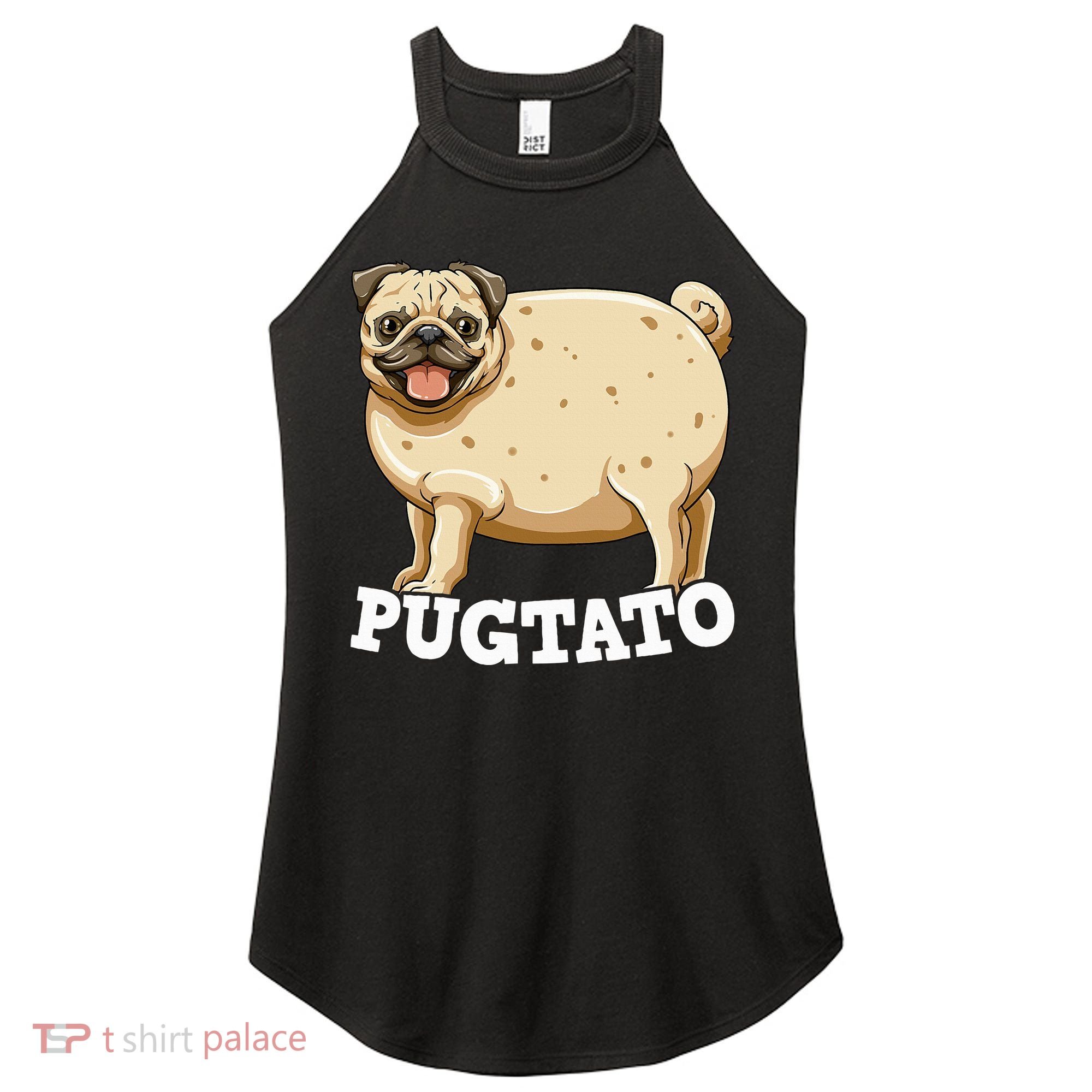Pugtato Pug Potato Pug Lovers Women's Perfect Tri Rocker Tank