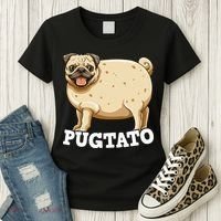 Pugtato Pug Potato Pug Lovers Women's T-Shirt thumb 3