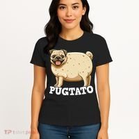 Pugtato Pug Potato Pug Lovers Women's T-Shirt thumb 4