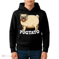 Pugtato Pug Potato Pug Lovers Kids Hoodie thumb 4