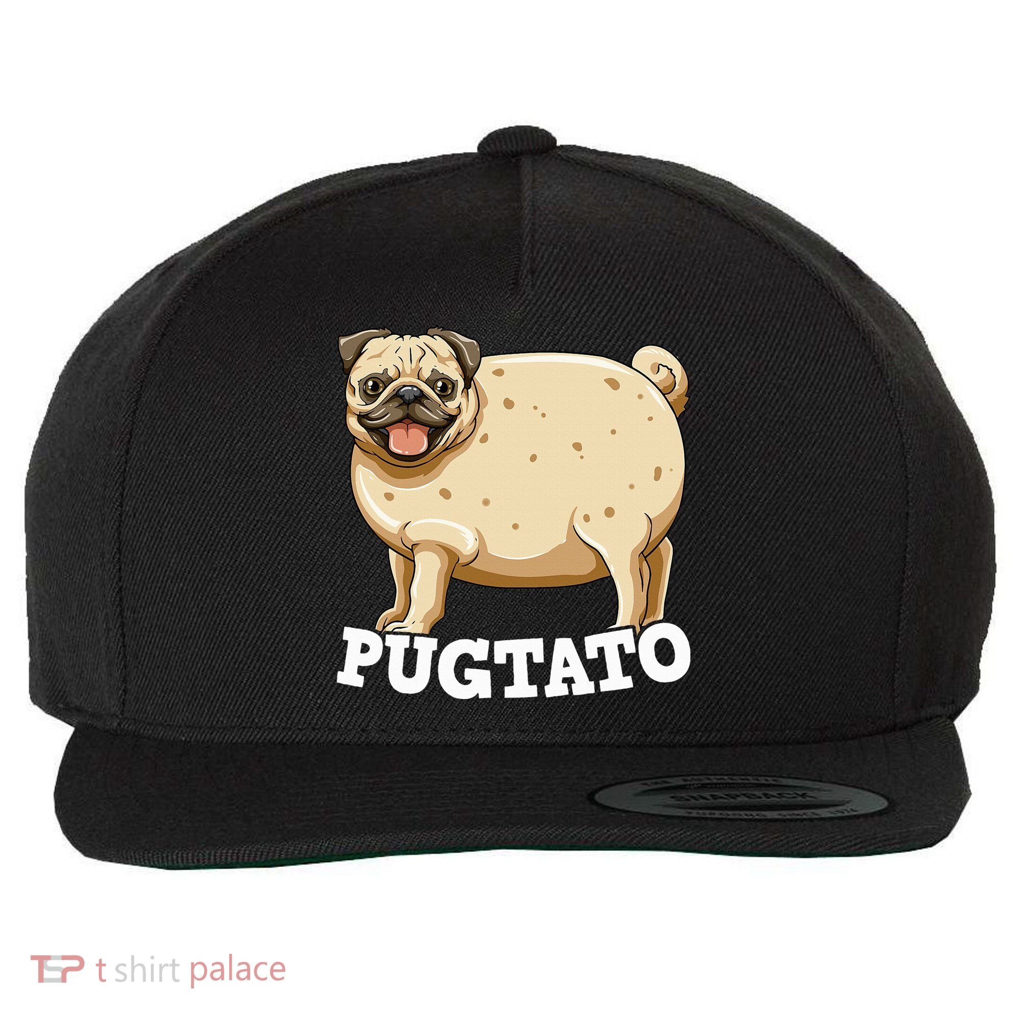 Pugtato Pug Potato Pug Lovers Wool Snapback Cap