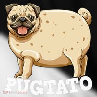 Pugtato Pug Potato Pug Lovers Toddler Fine Jersey T-Shirt thumb 2