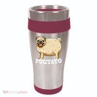 Pugtato Pug Potato Pug Lovers 16oz Travel Tumbler thumb 0
