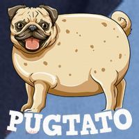 Pugtato Pug Potato Pug Lovers Raglan Baseball Sleeve Shirt thumb 2