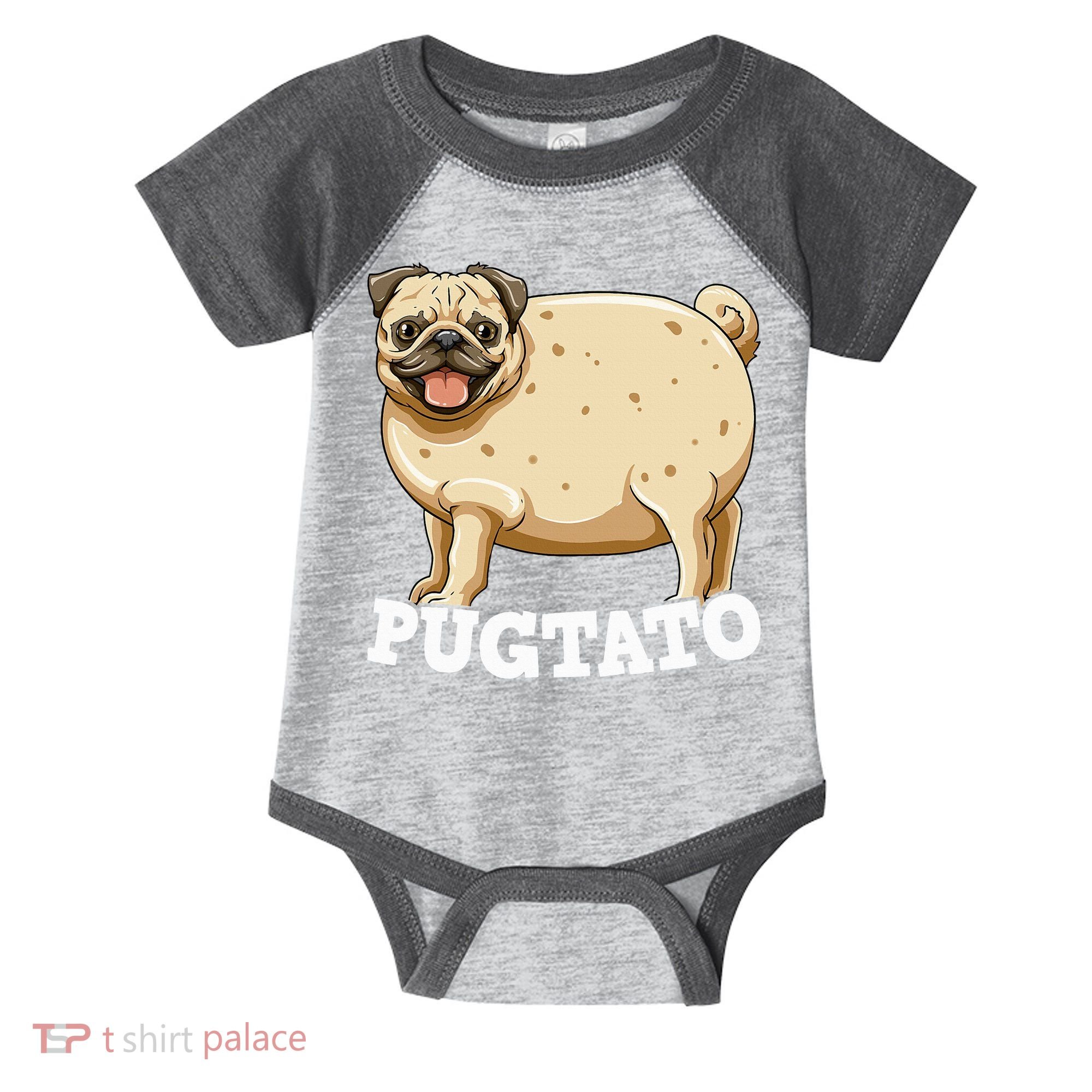 Pugtato Pug Potato Pug Lovers Infant Baby Jersey Bodysuit