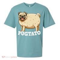 Pugtato Pug Potato Pug Lovers Sueded Cloud Jersey T-Shirt thumb 0
