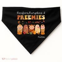 Pacifiers Pumpkins & Preemies Neonatal Nicu Nurse Halloween USA-Made Doggie Bandana thumb 0