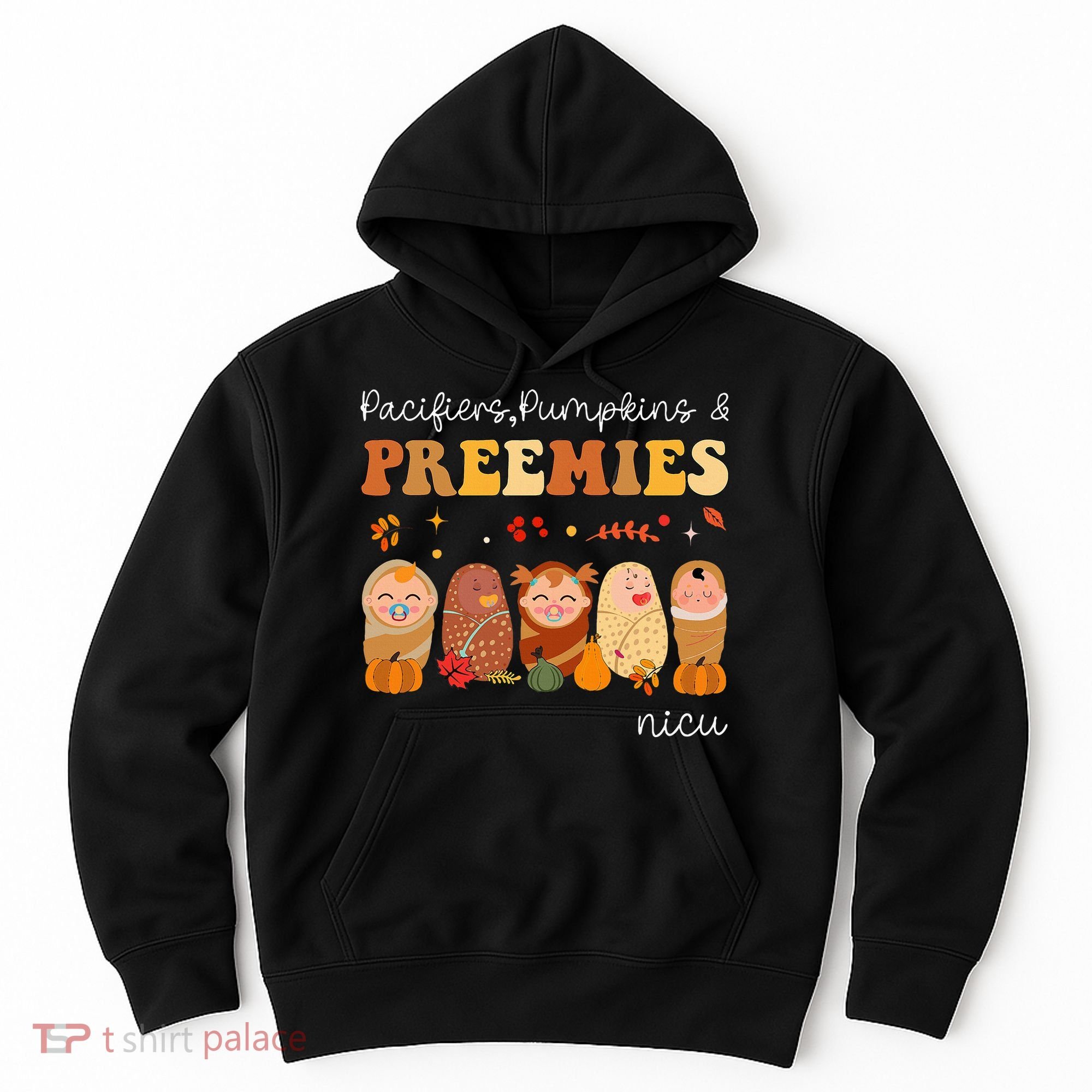 Pacifiers Pumpkins & Preemies Neonatal Nicu Nurse Halloween Hoodie