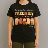 Pacifiers Pumpkins & Preemies Neonatal Nicu Nurse Halloween T-Shirt thumb 4