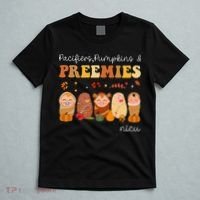 Pacifiers Pumpkins & Preemies Neonatal Nicu Nurse Halloween T-Shirt thumb 5