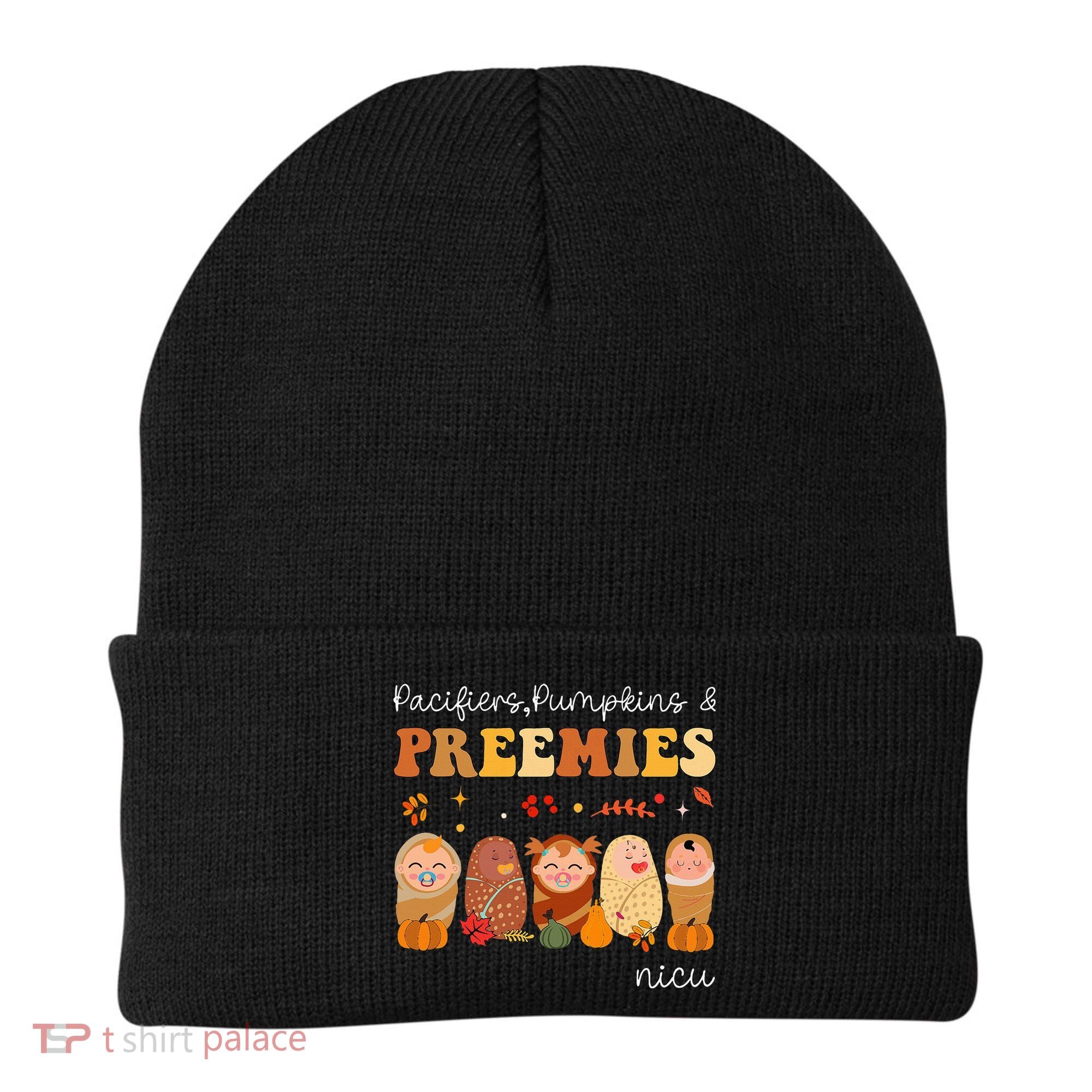 Pacifiers Pumpkins & Preemies Neonatal Nicu Nurse Halloween Beanie