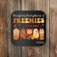 Pacifiers Pumpkins & Preemies Neonatal Nicu Nurse Halloween Coaster thumb 0