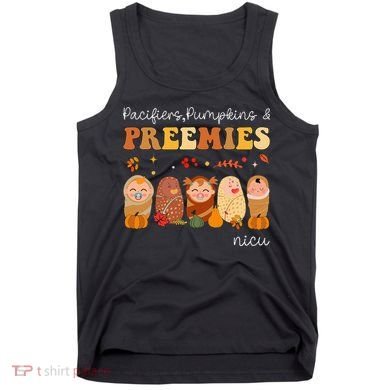 Pacifiers Pumpkins & Preemies Neonatal Nicu Nurse Halloween Tank Top