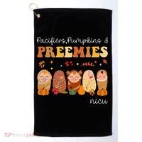 Pacifiers Pumpkins & Preemies Neonatal Nicu Nurse Halloween Golf Towel thumb 0