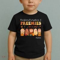 Pacifiers Pumpkins & Preemies Neonatal Nicu Nurse Halloween Toddler T-Shirt thumb 2