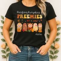 Pacifiers Pumpkins & Preemies Neonatal Nicu Nurse Halloween Women's T-Shirt thumb 2