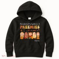 Pacifiers Pumpkins & Preemies Neonatal Nicu Nurse Halloween Kids Hoodie thumb 0