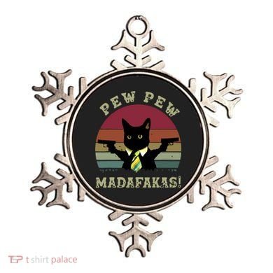 Peww Pew Pew Peww Madafakas Vintage Cat Lover Ornament