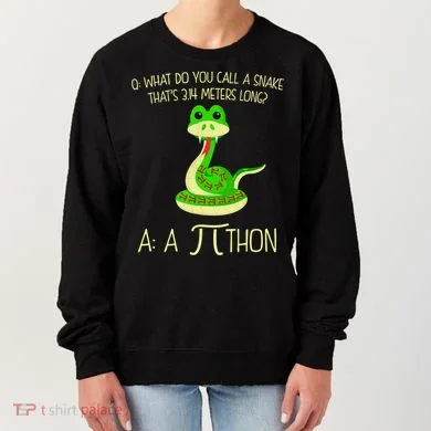 Python Pithon Pi Symbol Funny Math Teacher Women's Sweatshirt