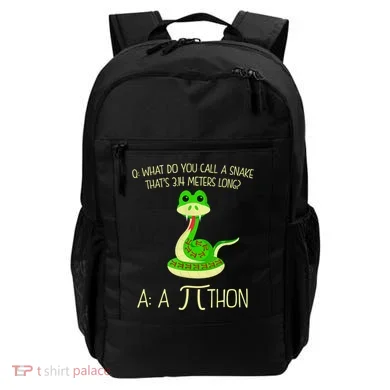 Python Pithon Pi Symbol Funny Math Teacher Backpack