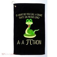 Python Pithon Pi Symbol Funny Math Teacher Golf Towel thumb 0