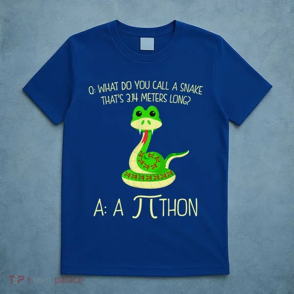 Python Pithon Pi Symbol Funny Math Teacher T-Shirt
