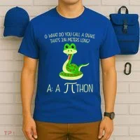 Python Pithon Pi Symbol Funny Math Teacher T-Shirt thumb 6