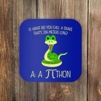 Python Pithon Pi Symbol Funny Math Teacher Coaster thumb 0
