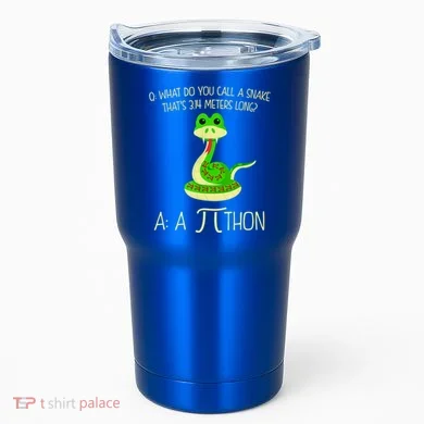 Python Pithon Pi Symbol Funny Math Teacher Tumbler