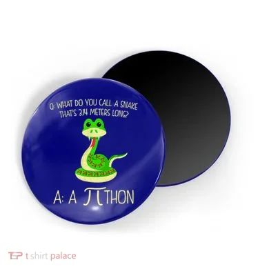 Python Pithon Pi Symbol Funny Math Teacher Magnet