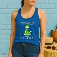 Python Pithon Pi Symbol Funny Math Teacher Women's Tank Top thumb 2