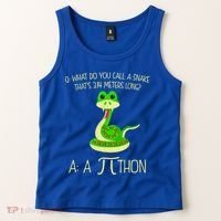 Python Pithon Pi Symbol Funny Math Teacher Tank Top thumb 2