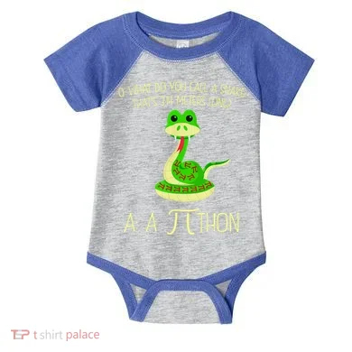 Python Pithon Pi Symbol Funny Math Teacher Infant Baby Jersey Bodysuit