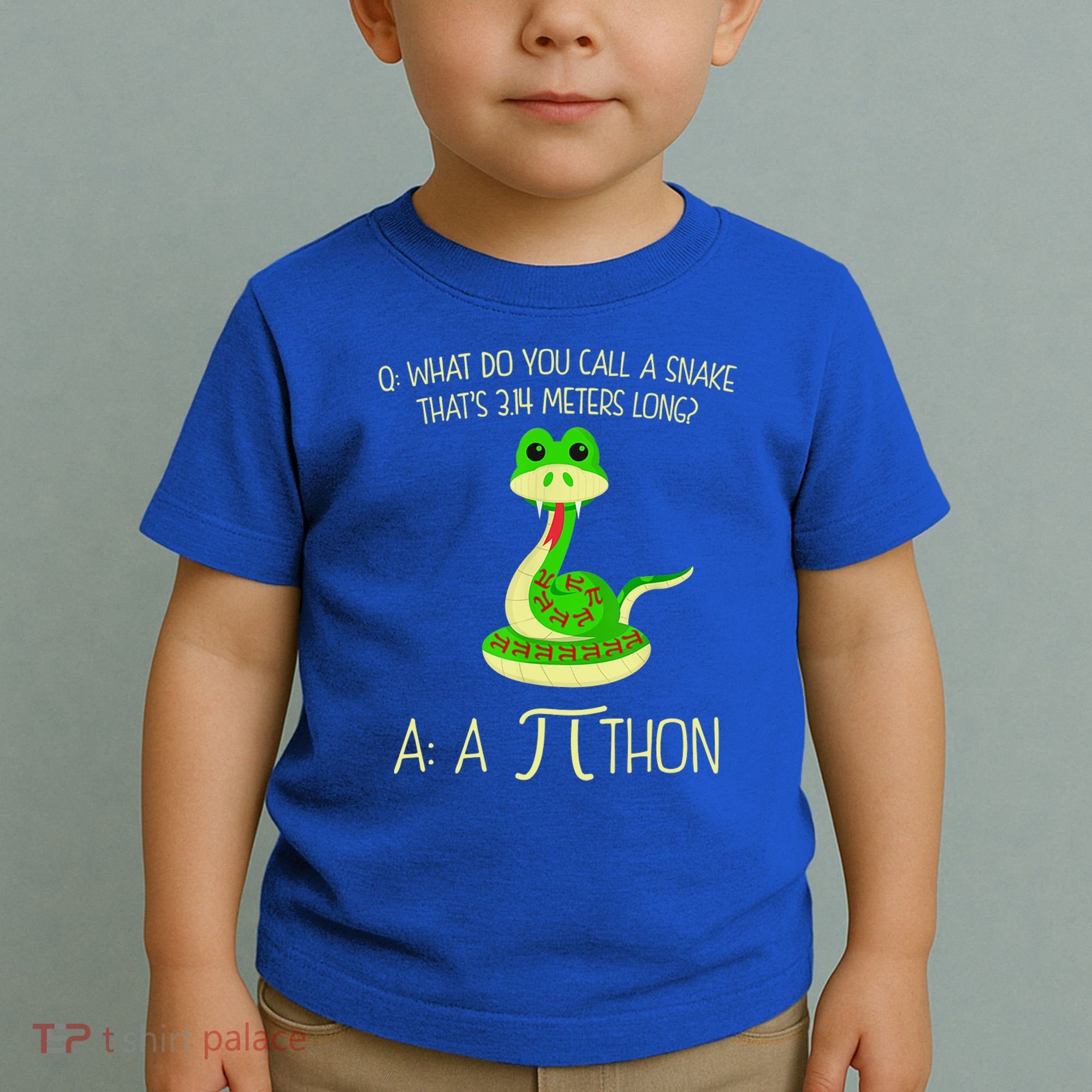 Python Pithon Pi Symbol Funny Math Teacher Toddler T-Shirt