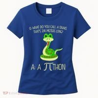 Python Pithon Pi Symbol Funny Math Teacher Women's T-Shirt thumb 0