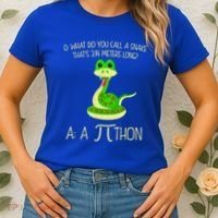 Python Pithon Pi Symbol Funny Math Teacher Women's T-Shirt thumb 2
