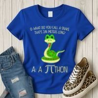 Python Pithon Pi Symbol Funny Math Teacher Women's T-Shirt thumb 3