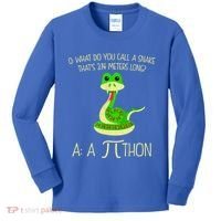 Python Pithon Pi Symbol Funny Math Teacher Kids Long Sleeve Shirt thumb 0