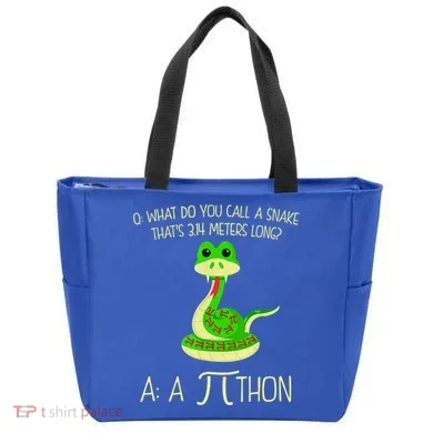 Python Pithon Pi Symbol Funny Math Teacher Tote Bag