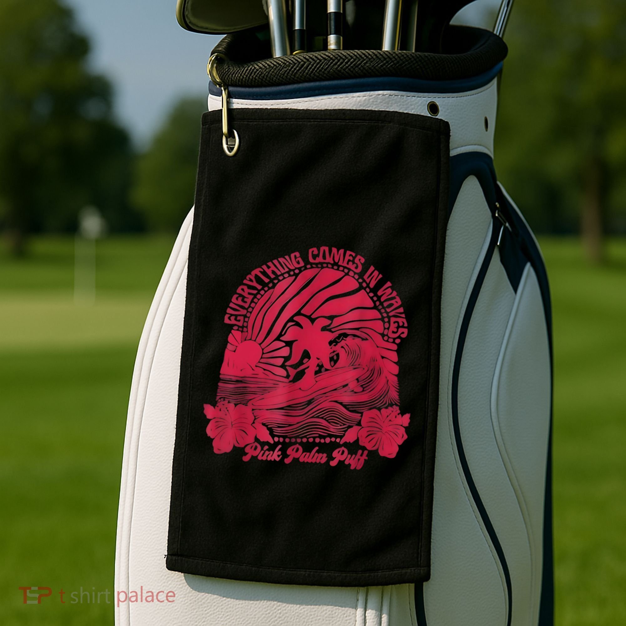 Palm Puff Golf Towel