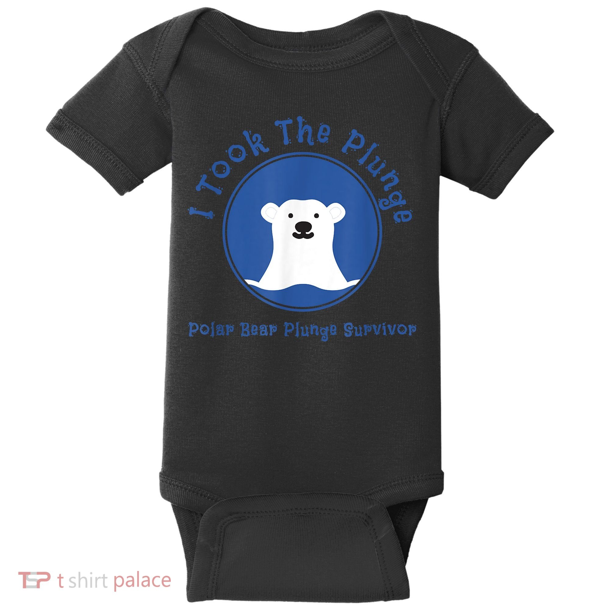 Polar Plunge Polar Bear I Took The Plunge Baby Bodysuit
