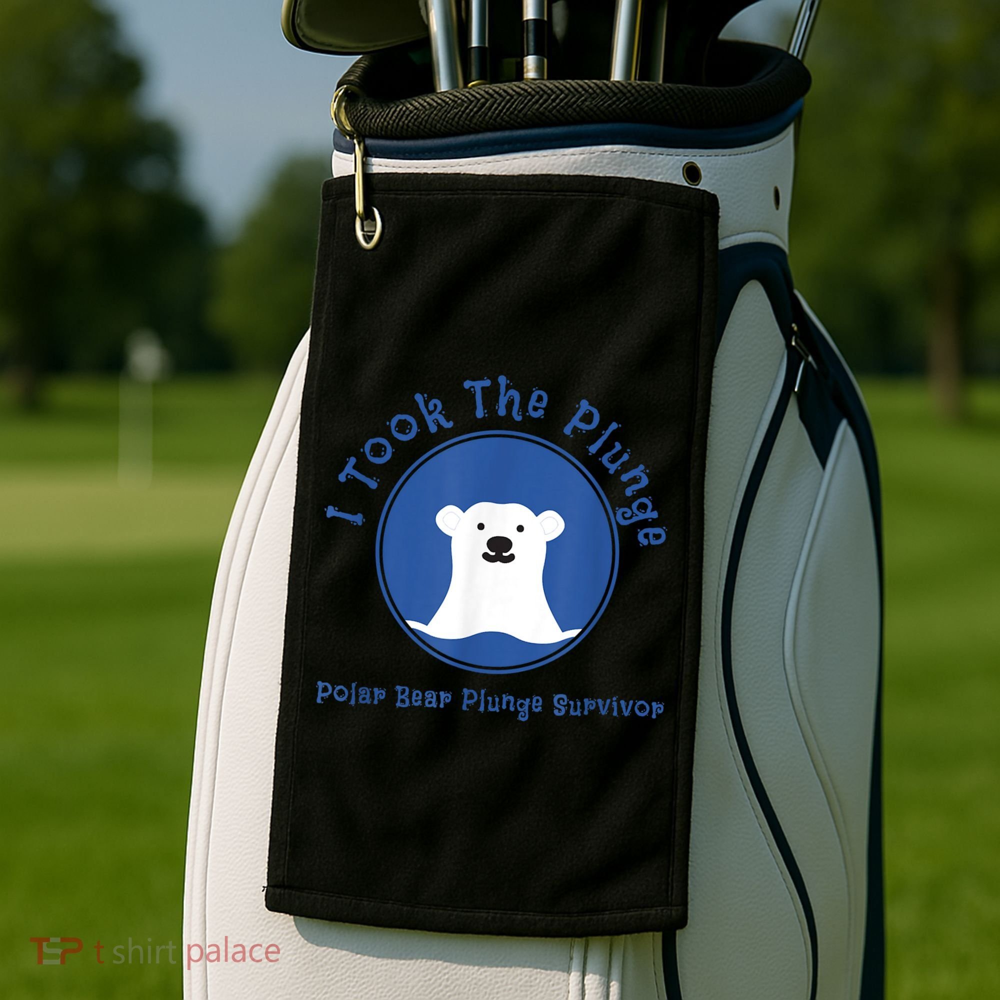 Polar Plunge Polar Bear I Took The Plunge Golf Towel