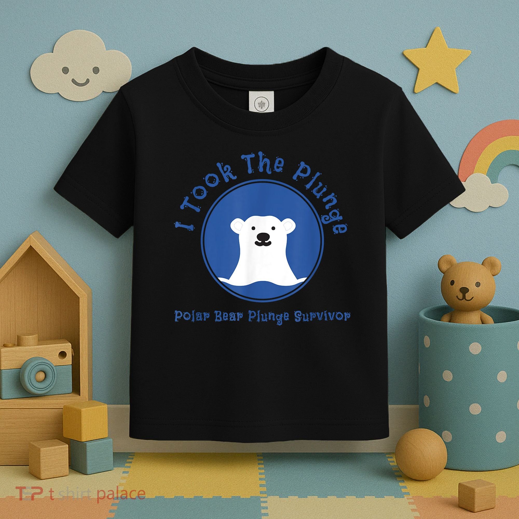Polar Plunge Polar Bear I Took The Plunge Toddler T-Shirt