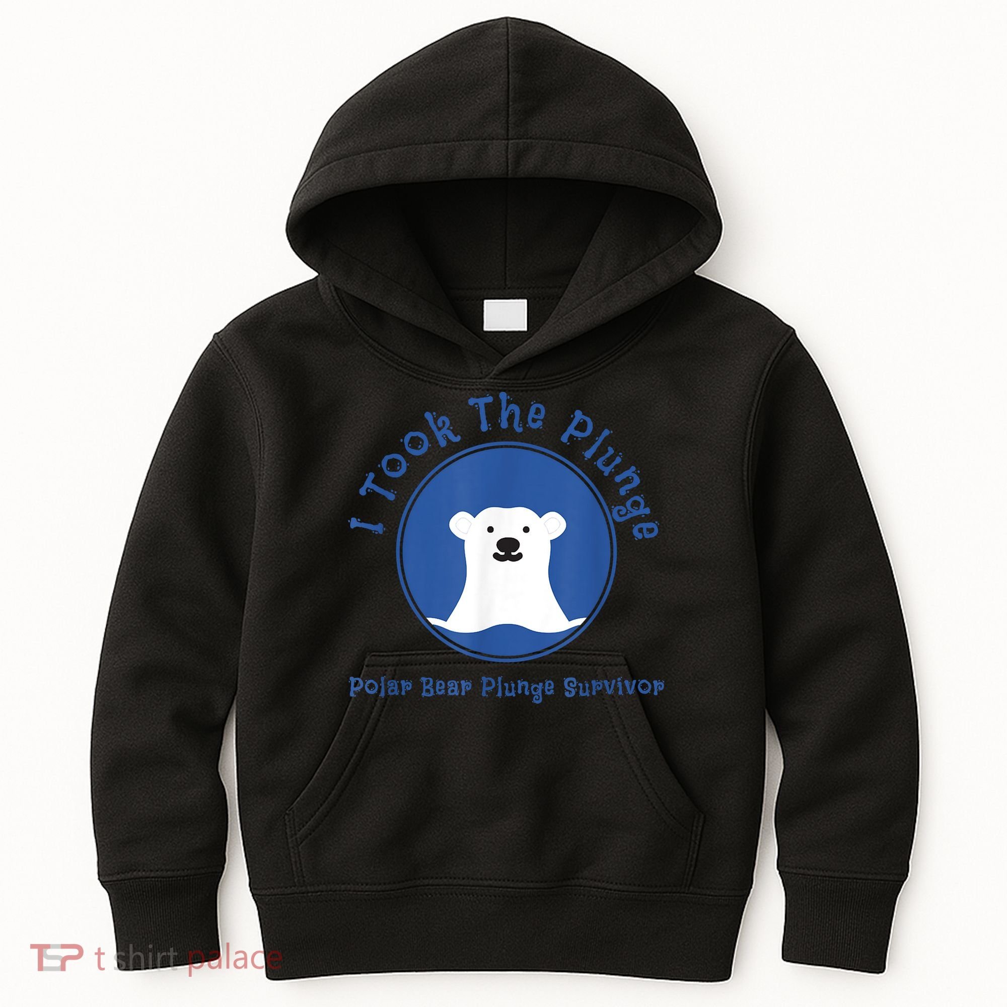 Polar Plunge Polar Bear I Took The Plunge Kids Hoodie
